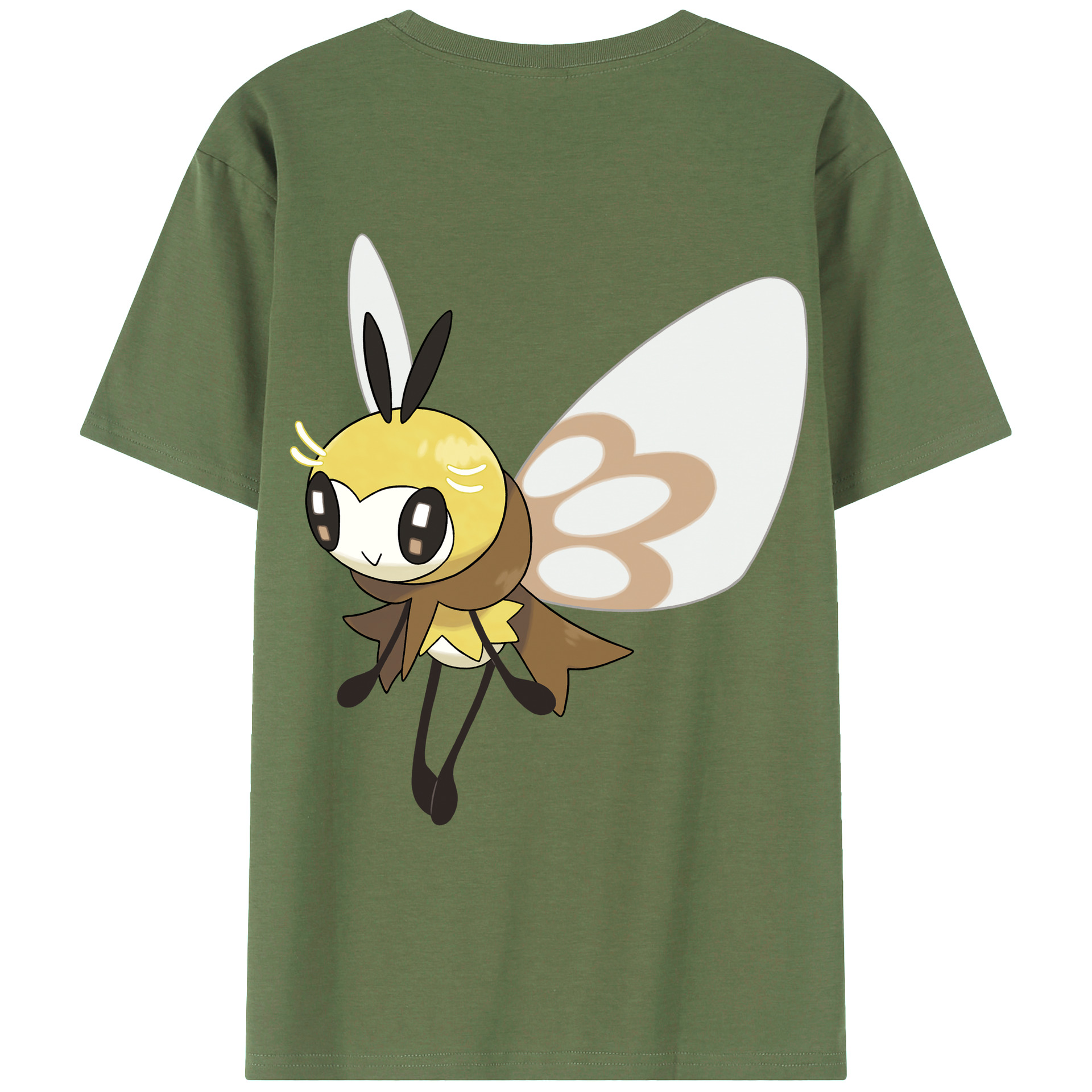 （画像用） ポケットモンスター Pokémon 綿100％ メンズ半袖Tシャツ（バックプリント） 通気性